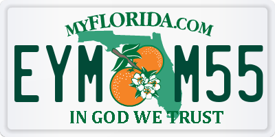 FL license plate EYMM55