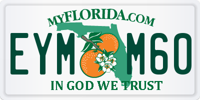 FL license plate EYMM60