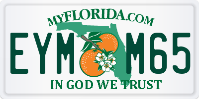 FL license plate EYMM65