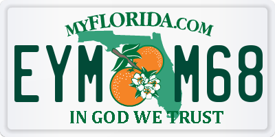 FL license plate EYMM68