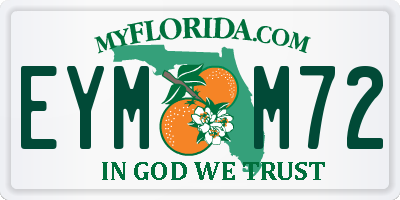 FL license plate EYMM72