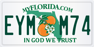 FL license plate EYMM74