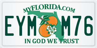 FL license plate EYMM76