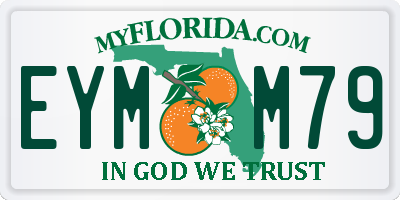 FL license plate EYMM79