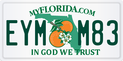 FL license plate EYMM83