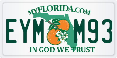 FL license plate EYMM93
