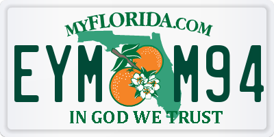 FL license plate EYMM94