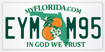 FL license plate EYMM95