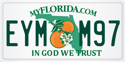 FL license plate EYMM97