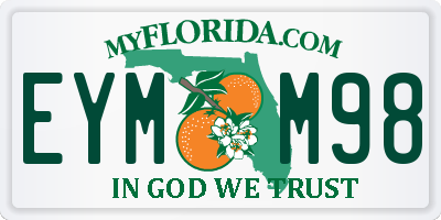 FL license plate EYMM98