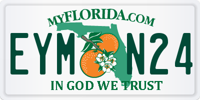 FL license plate EYMN24