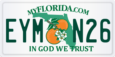 FL license plate EYMN26