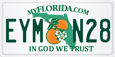 FL license plate EYMN28