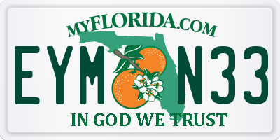 FL license plate EYMN33