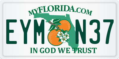 FL license plate EYMN37
