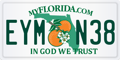 FL license plate EYMN38