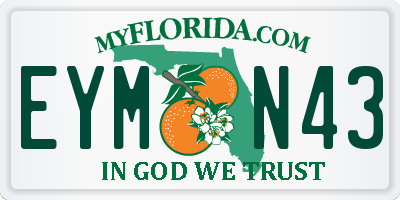 FL license plate EYMN43