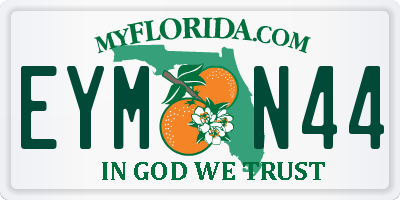 FL license plate EYMN44