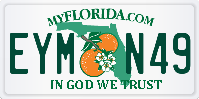 FL license plate EYMN49
