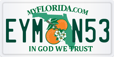 FL license plate EYMN53