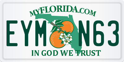 FL license plate EYMN63