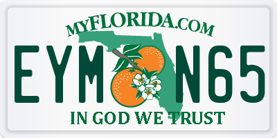 FL license plate EYMN65