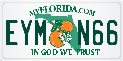 FL license plate EYMN66