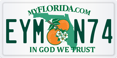 FL license plate EYMN74