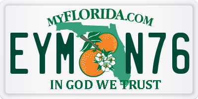 FL license plate EYMN76
