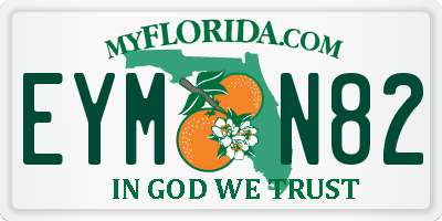 FL license plate EYMN82