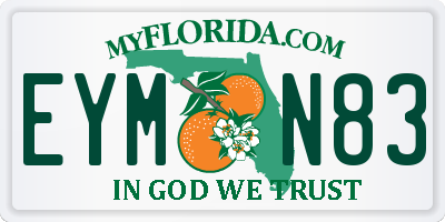FL license plate EYMN83