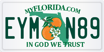 FL license plate EYMN89