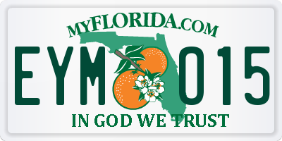 FL license plate EYMO15
