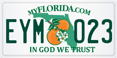 FL license plate EYMO23