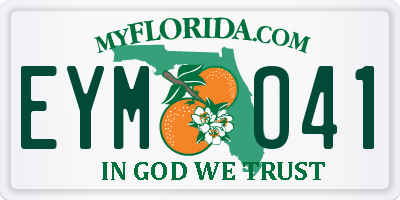 FL license plate EYMO41