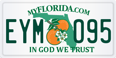FL license plate EYMO95