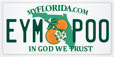 FL license plate EYMP00