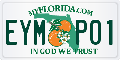 FL license plate EYMP01