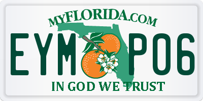 FL license plate EYMP06