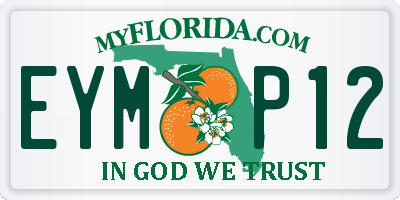 FL license plate EYMP12