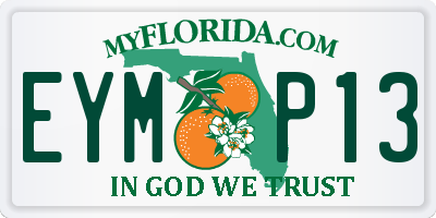 FL license plate EYMP13