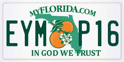 FL license plate EYMP16