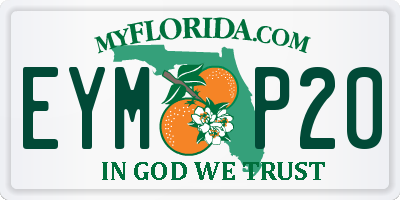 FL license plate EYMP20