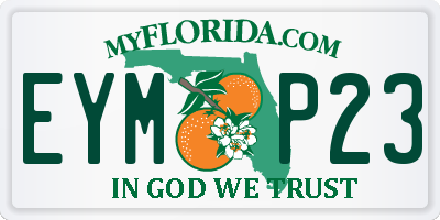 FL license plate EYMP23