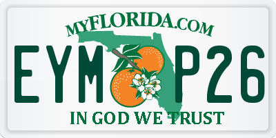 FL license plate EYMP26