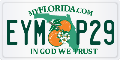 FL license plate EYMP29