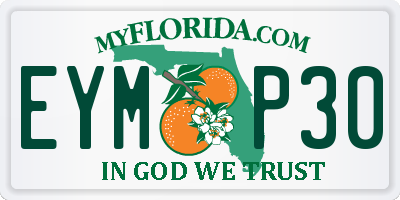 FL license plate EYMP30