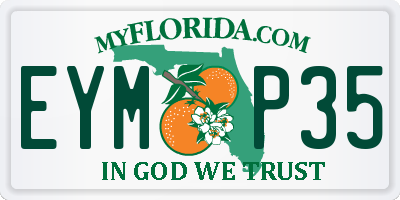 FL license plate EYMP35