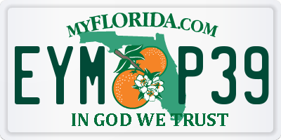 FL license plate EYMP39