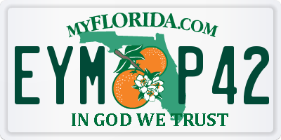 FL license plate EYMP42
